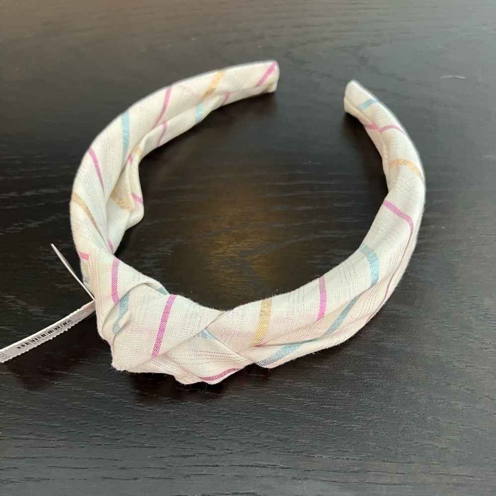 J.Crew Multicolor Striped Knot Headband